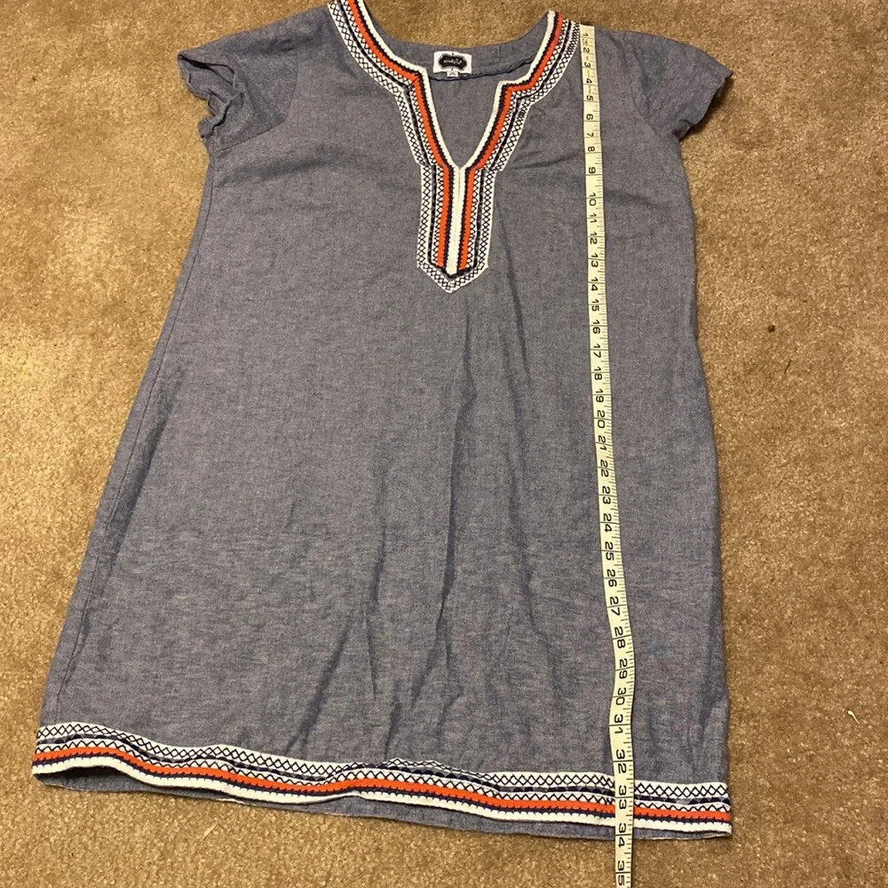 Mudpie Short Sleeve Denim Dress - Picture 7 of 8